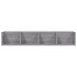 Estante de pared para CD madera contrachapada gris 100x18x18