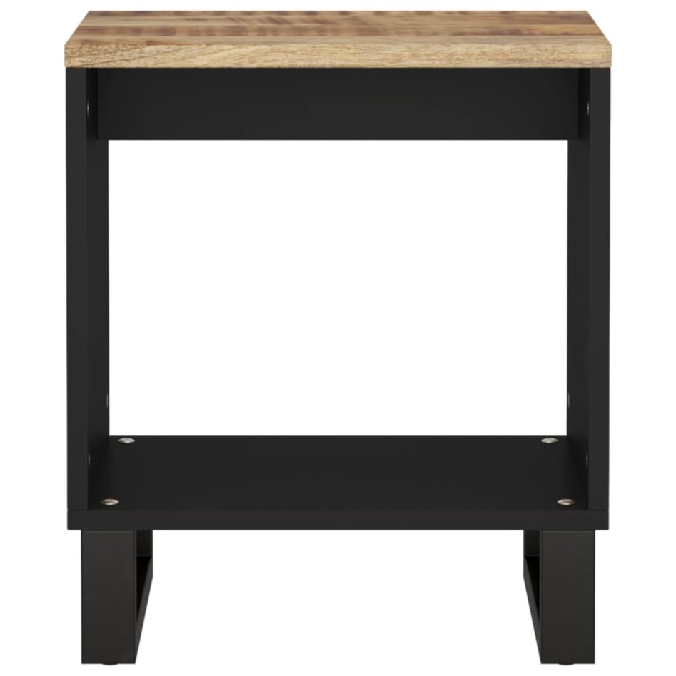 Mesa de centro madera maciza mango y contrachapada 40x31x46