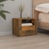 Mesita de noche de pared roble ahumado 50x36x40