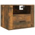 Mesita de noche de pared roble ahumado 50x36x40