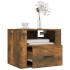 Mesita de noche de pared roble ahumado 50x36x40