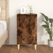 Mesita de noche madera contrachapada roble ahumado 40x35x70 cm