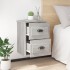 Mesita de noche de pared gris Sonoma 41,5x36x53
