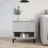 Mesa auxiliar de madera contrachapada gris hormigón 50x46x50