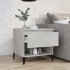 Mesa auxiliar de madera contrachapada gris hormigón 50x46x50