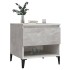 Mesa auxiliar de madera contrachapada gris hormigón 50x46x50