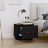 Mesitas de noche 2 uds madera maciza de pino negro 40x34x35