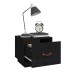 Mesitas de noche 2 uds madera maciza de pino negro 40x34x35