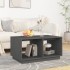 Mesa de centro madera maciza de pino gris 80x50x40