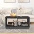 Mesa de centro madera maciza de pino gris 80x50x40