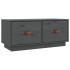 Mueble de TV de madera maciza de pino gris 80x34x35