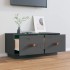 Mueble de TV de madera maciza de pino gris 80x34x35