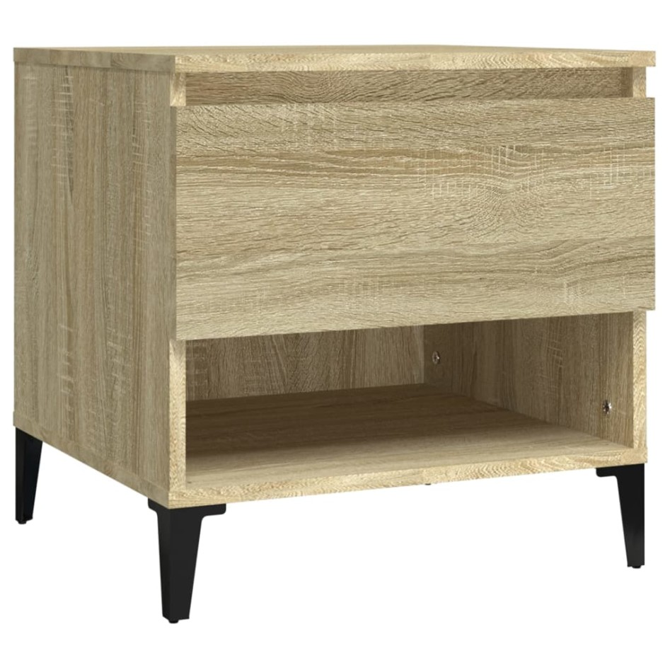Mesa auxiliar madera contrachapada roble Sonoma 50x46x50