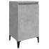 Mesita de noche madera contrachapada gris hormigón 40x35x70