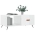 Mesa de centro madera contrachapada blanco brillo 90x50x40