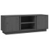 Mueble de TV madera maciza de pino gris 110x35x40,5