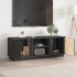Mueble de TV madera maciza de pino gris 110x35x40,5