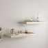 Estantes flotantes de pared 2 uds MDF roble 60x23,5x3,8