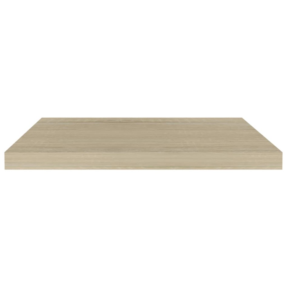 Estantes flotantes de pared 2 uds MDF roble 60x23,5x3,8