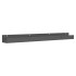 Estantes de pared 2 uds madera maciza de pino gris 110x12x9