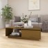 Mesa de centro de madera maciza pino marrón miel 110x50x33,5