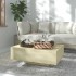 Mesa de centro madera contrachapada color roble 85x55x31