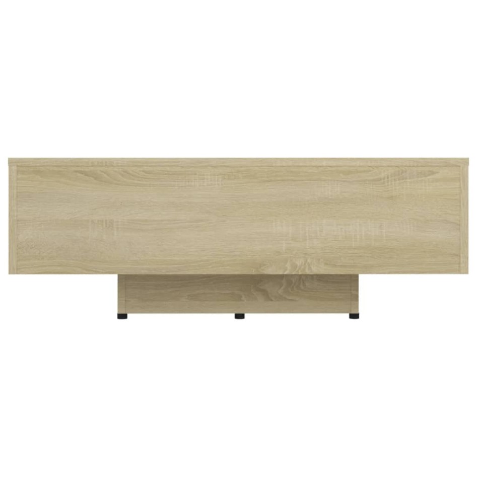 Mesa de centro madera contrachapada color roble 85x55x31