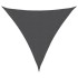Toldo vela triangular tela Oxford gris antracita 4,5x4,5x4,5