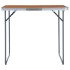 Mesa de camping plegable con estructura metálica 80x60