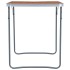Mesa de camping plegable con estructura metálica 80x60