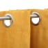 Cortinas opacas con ojales look lino 2 pzas amarillo 140x245