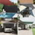 Toldo de vela rectangular tela Oxford color crema 3x4