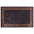 Alfombra lavable antideslizante negro y dorado 80x150
