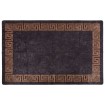 Alfombra lavable antideslizante negro y dorado 80x150 cm