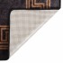 Alfombra lavable antideslizante negro y dorado 80x150