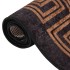 Alfombra lavable antideslizante negro y dorado 80x150