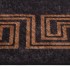 Alfombra lavable antideslizante negro y dorado 80x150