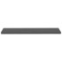 Estante flotante de pared 2 uds MDF gris brillo 120x23,5x3,8