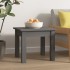 Mesa de centro de madera maciza de pino gris 35x35x30