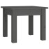 Mesa de centro de madera maciza de pino gris 35x35x30