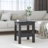 Mesa de centro de madera maciza de pino gris 35x35x40