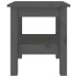 Mesa de centro de madera maciza de pino gris 35x35x40