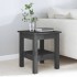 Mesa de centro de madera maciza de pino gris 35x35x40
