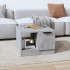 Mesa de centro madera de ingeniería gris hormigón 50x50x36