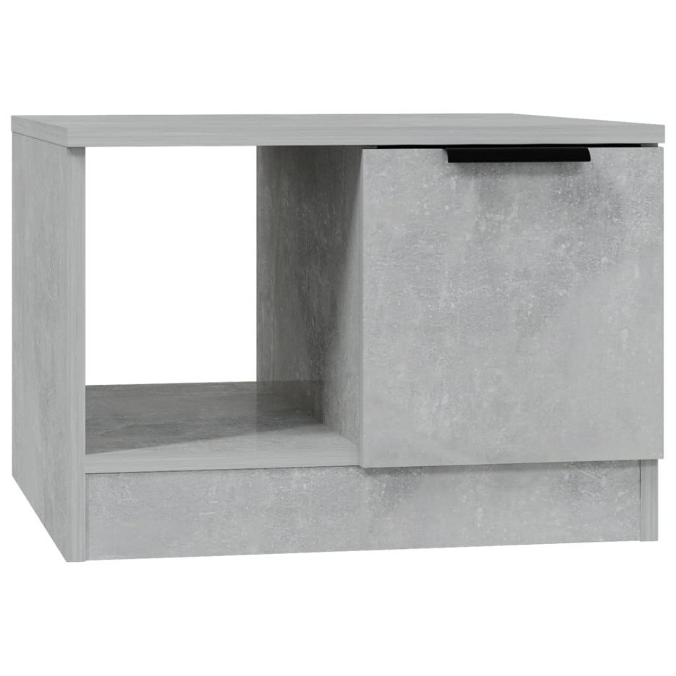 Mesa de centro madera de ingeniería gris hormigón 50x50x36