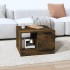 Mesa de centro madera de ingeniería roble ahumado 50x50x36