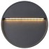 Lámparas LED de pared para jardín 2 unidades redonda negra 3