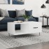 Mesa de centro madera contrachapada blanco 90x50x40