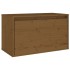 Armario de pared madera maciza de pino marrón miel 60x30x35