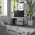Mueble para TV madera contrachapada gris hormigón 80x34x36
